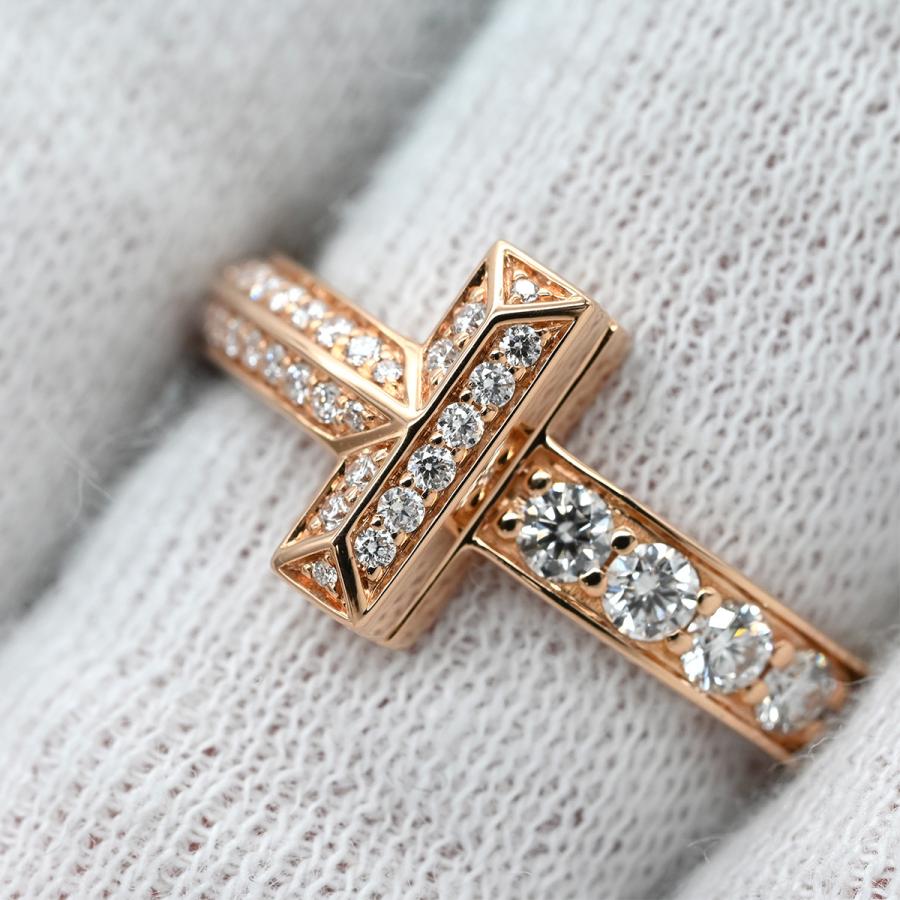 Tiffany＆Co．ティファニー　リング　指輪　限定商品　1点物 TIFFANY&Co.（ティファニー） リング 指輪 T T ワン ダイヤ ゴールド