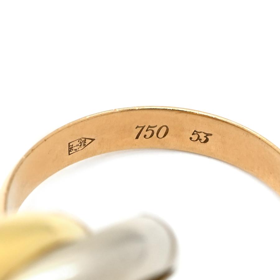 Cartier　カルティエ　トリニティリング 750YG/WG/PG 53号 TRINITY（Cartier） カルティエ リング 指輪 トリニティ ゴールド WG