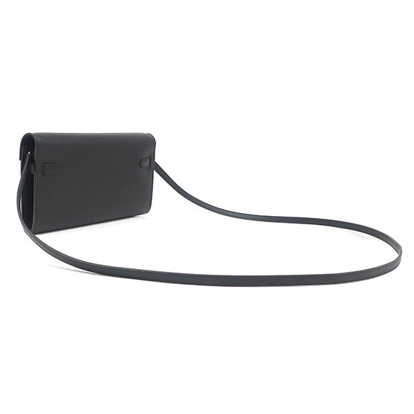 エルメス HERMES 長財布 ケリーウォレット ロング トゥーゴー ヴォーエプソン ブラック シルバー金具 黒 Z【中古】 HERMES エルメス 長財布 ケリーウォレットトゥーゴー 黒 (ブラック