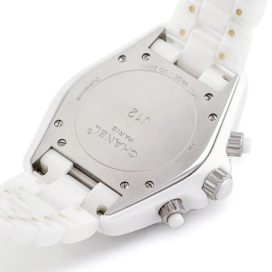 J12 【3年保証】 シャネル クロノグラフ 41mm H2009 OH済 純正ダイヤ