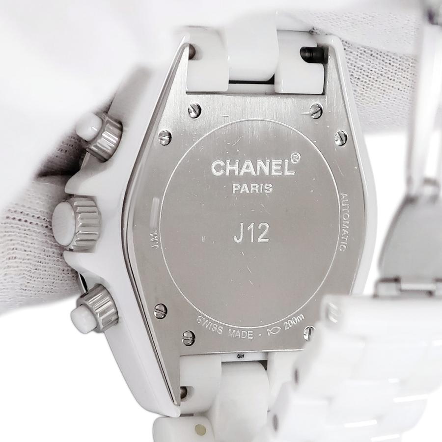J12 【3年保証】 シャネル クロノグラフ 41mm H2009 OH済 純正ダイヤ