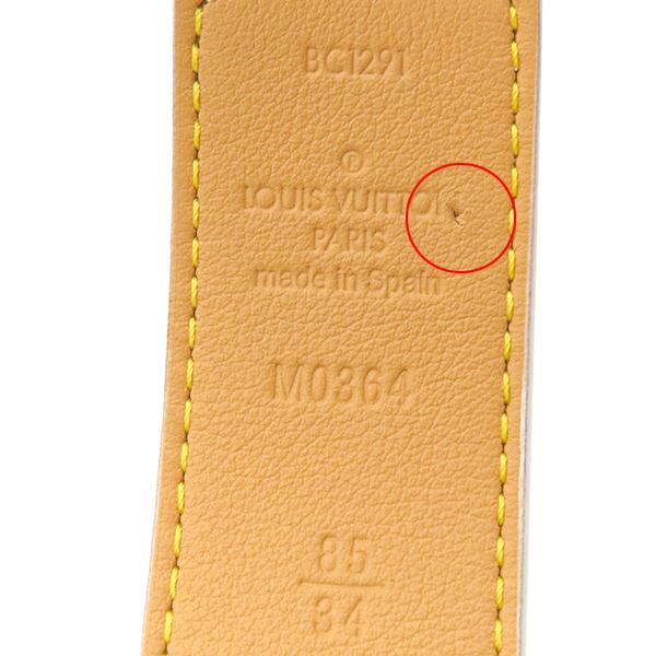 LOUIS VUITTON（ルイ・ヴィトン） ベルト モノグラム LV イニシャル 85