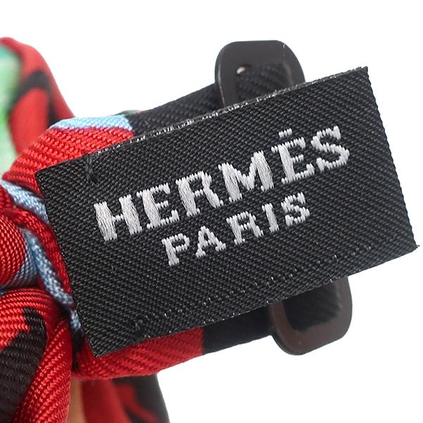 HERMES（エルメス） ネクタイ ヌーパピヨン シルク レッド ルージュ