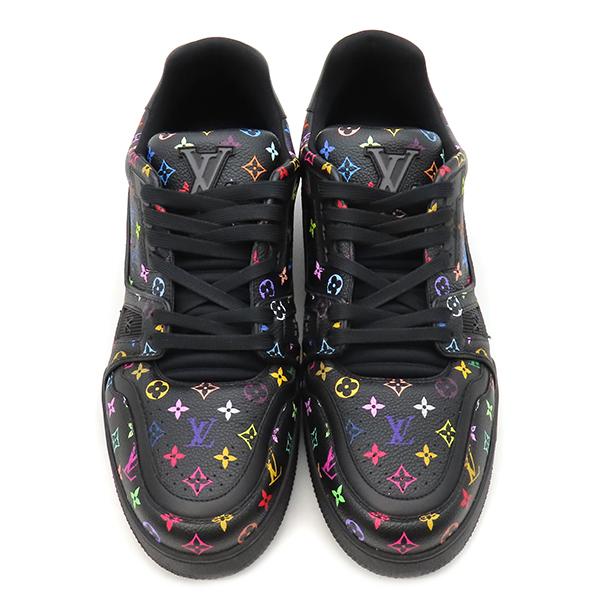 【最終値下げ】ルイヴィトン　LOUIS VUITTON マルチカラー　デニム　黒 LOUIS VUITTON（ルイ・ヴィトン） スニーカー モノグラムマルチカラー