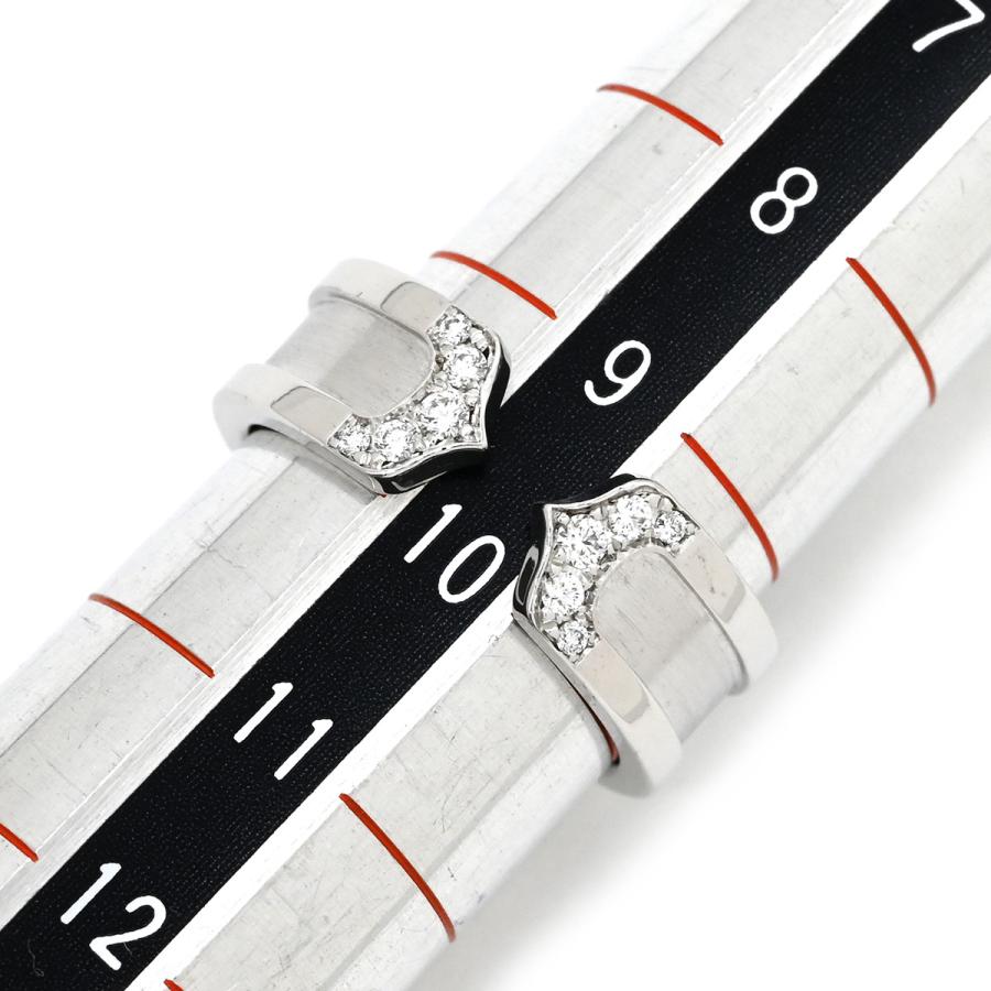 C DE CARTIER カルティエ リング 指輪 C2 ダイヤリング シルバー