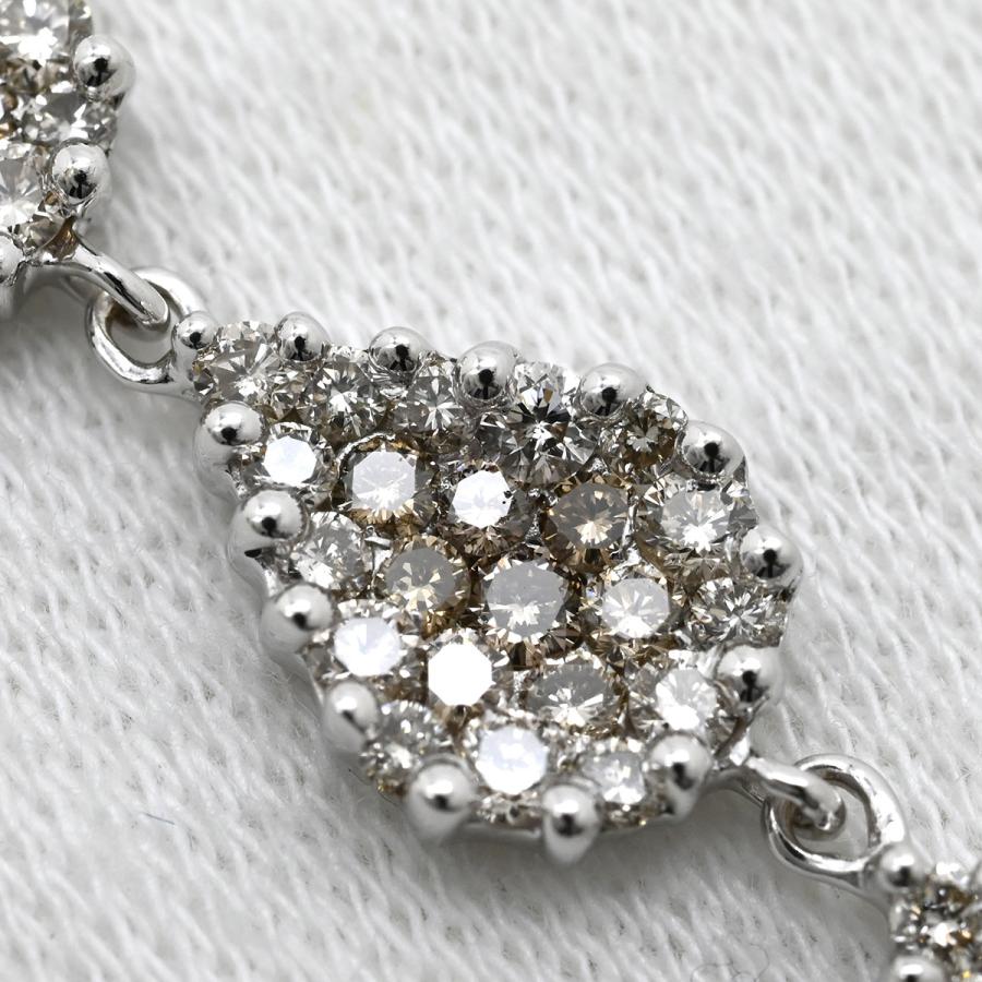 ペンダントトップ ダイヤ 1.15ct ネックレストップ シルバー WG Au750