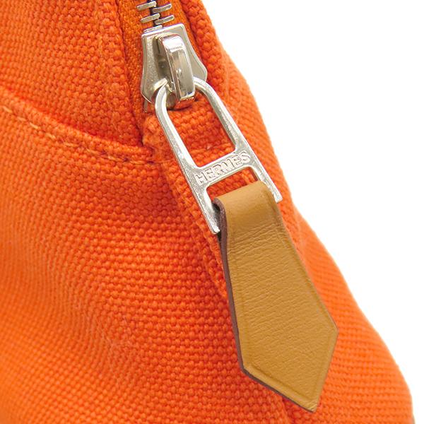 HERMES エルメス デニム オレンジ ボリードポーチ 【公式通販】