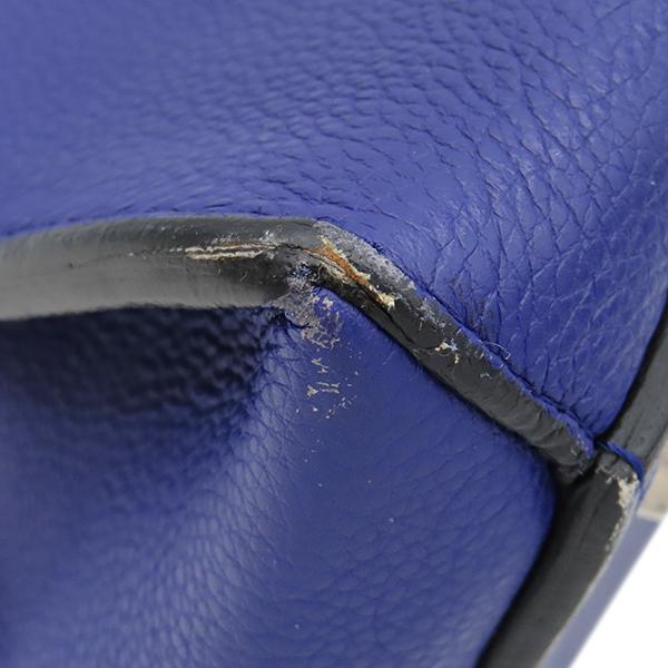 CELINE（セリーヌ） ハンドバッグ エッジ レザー ブルー ブルー 青