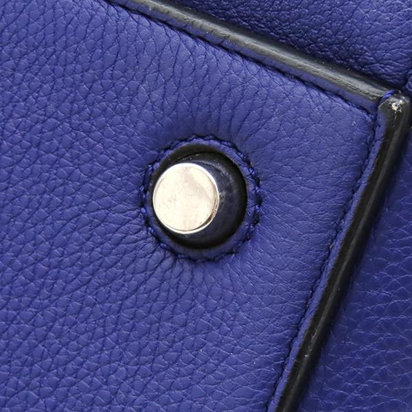 CELINE（セリーヌ） ハンドバッグ エッジ レザー ブルー ブルー 青