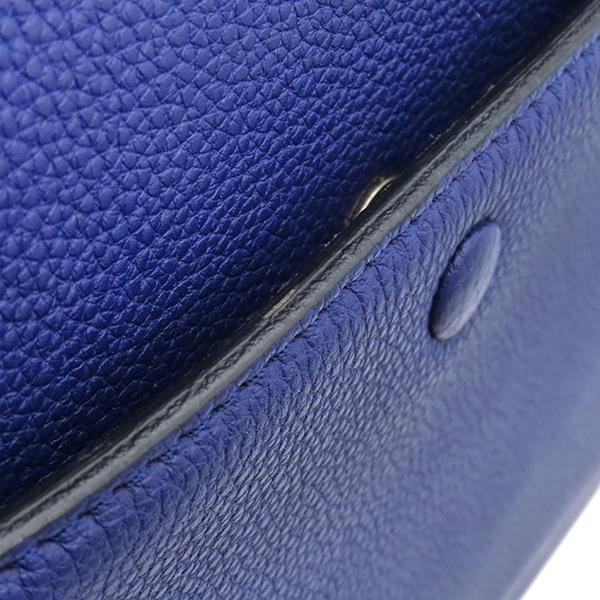 CÉLINE エッジ ブルー レザー ハンドバッグ A4サイズ CELINE（セリーヌ） ハンドバッグ エッジ レザー ブルー ブルー 青
