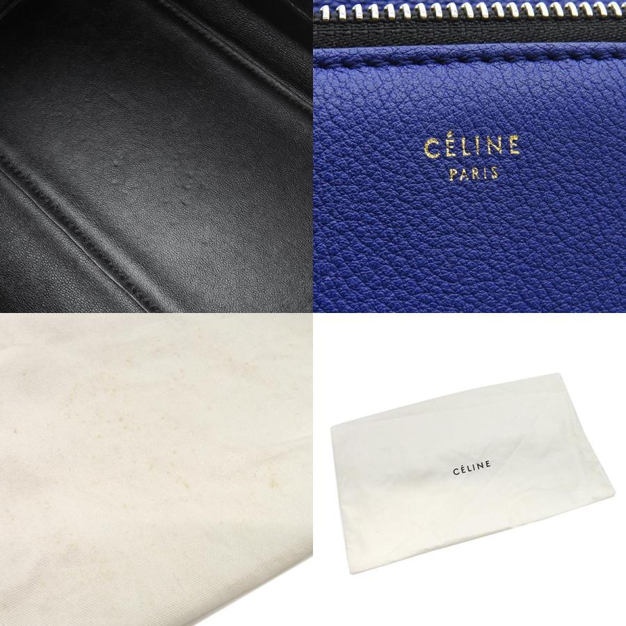 CELINE（セリーヌ） ハンドバッグ エッジ レザー ブルー ブルー 青