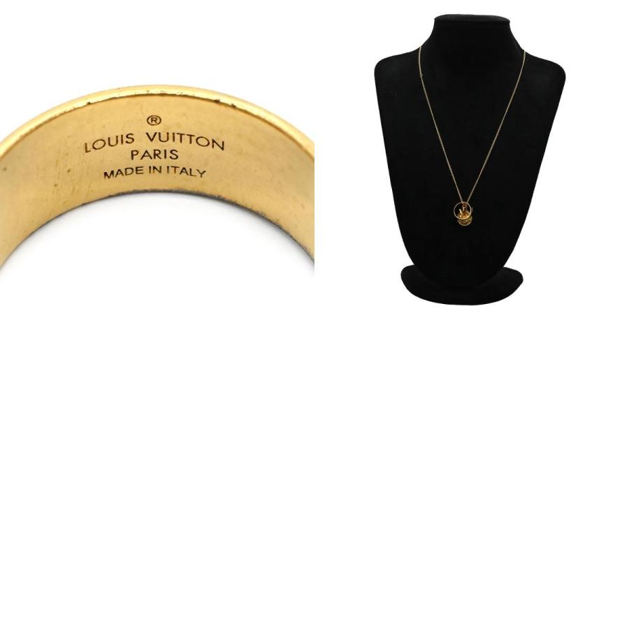 【定価80,000円 美品】ルイヴィトン 3連リングネックレス LOUIS VUITTON（ルイ・ヴィトン） ネックレス リングネックレス
