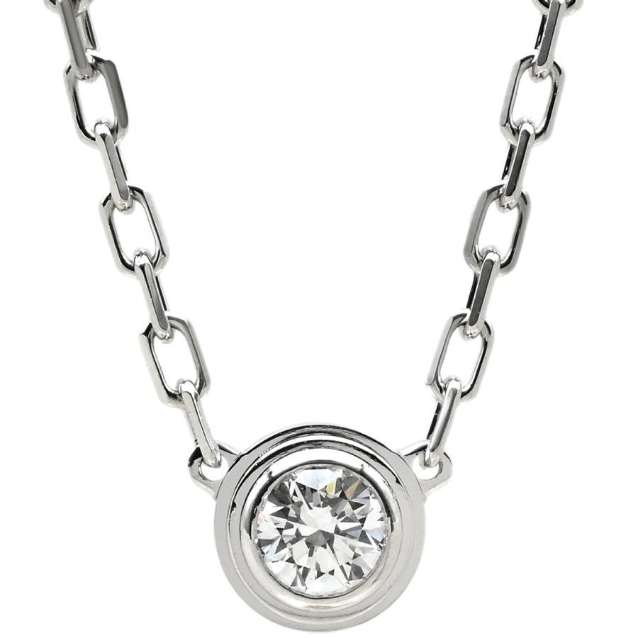 カルティエ ダムール ダイヤモンド ネックレス SM ホワイトゴールド Cartier（カルティエ） ネックレス ダムール ダムール SM シルバー