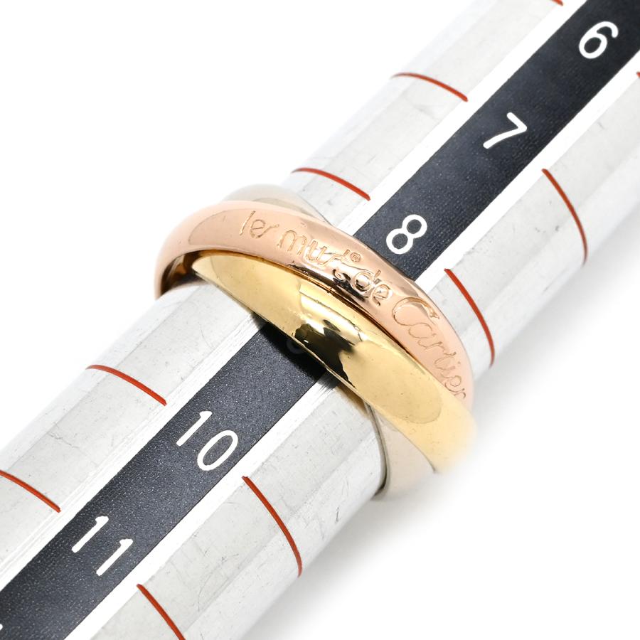Cartier カルティエクラシック トリニティリング K18 3連リング 49 TRINITY（Cartier） カルティエ リング 指輪 トリニティ トリニティ