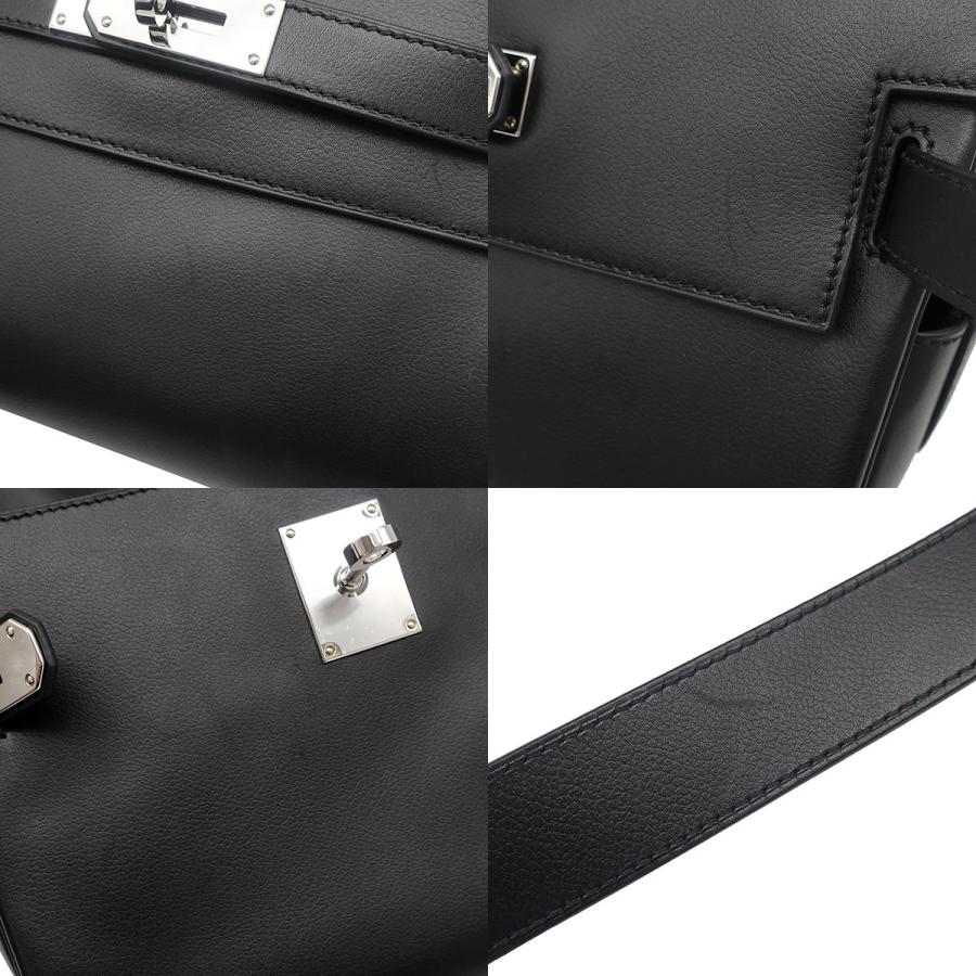 Kelly エルメス ショルダーバッグ ケリー メッセンジャー PM ブラック