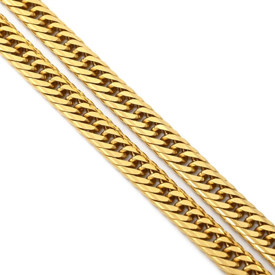 喜平 ネックレス K18 18金 55cm 30.2g 16面 トリプル K18YG ゴールド 