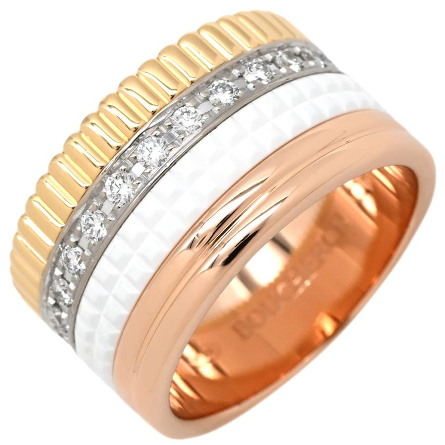ダイヤモンドリング 白 キャトル ブシュロン リング BOUCHERON ブシュロン リング 指輪 キャトル キャトル ホワイト ダイヤモンド ラージ ゴールド 白 T54 JP14 750 18K セラミック 13 5号 JRG01599 HOUBIDOU 心斎橋店 - 通販 - Yahoo ショッピング