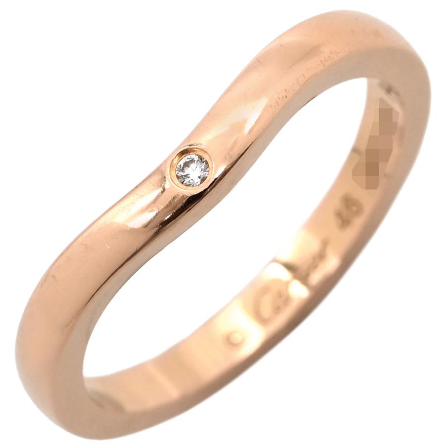Cartier カルティエ　バレリーナ　リング　ピンクゴールド　47 7号 Cartier（カルティエ） リング 指輪 バレリーナ カーブ ダイヤ