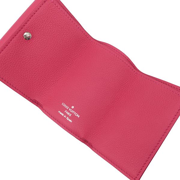 ルイヴィトン LOUIS VUITTON 三つ折り財布 ポルトフォイユ ロック ミニ カーフ ホットピンク シルバー金具 コンパクト M67858 UB4139 【箱】【中古】 LOUIS VUITTON（ルイ・ヴィトン） 三つ折り財布 ポルトフォイユ ロック