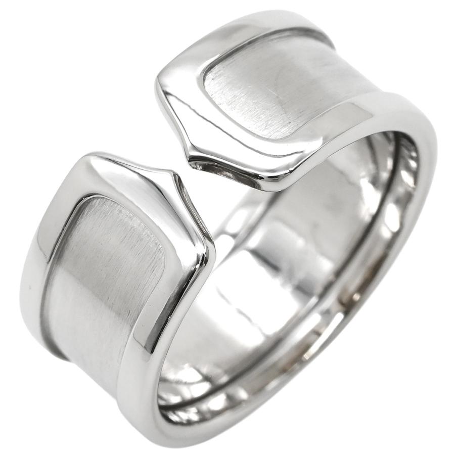 C DE CARTIER カルティエ リング 指輪 C2 C2リング シルバー ホワイト