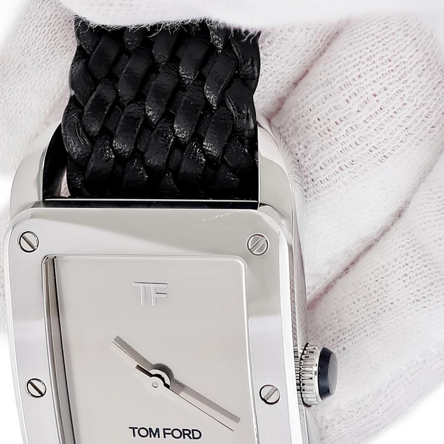 【極美品・稼働品】 トムフォード TOM FORD N.003 レクタンギュラー 3年保証】 トムフォード N.003 タイムピースシリーズ TFT003 003