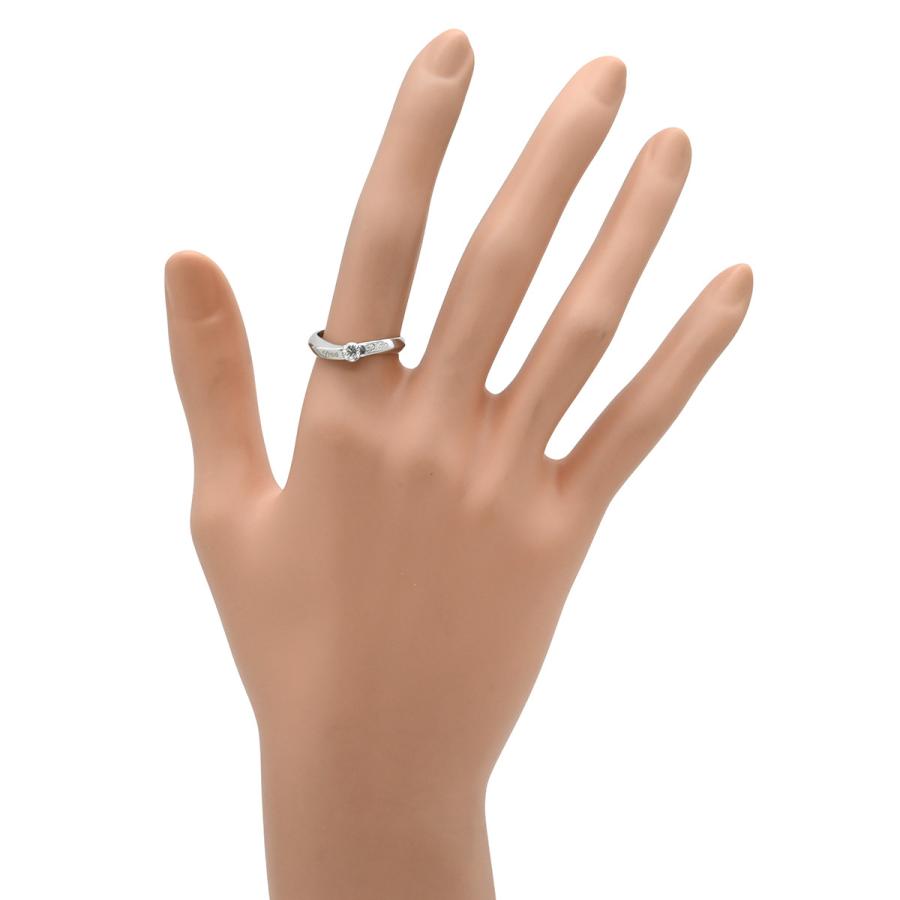 ヴァンドーム青山 リング 指輪 ダイヤ 0.19ct シルバー プラチナ