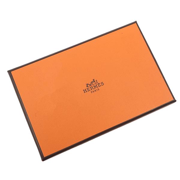 エルメス カードケース カルヴィ カルヴィ デュオ レザー レッド カプシーヌ 新品 未使用 フラグメントケース 2025年製 Kの画像