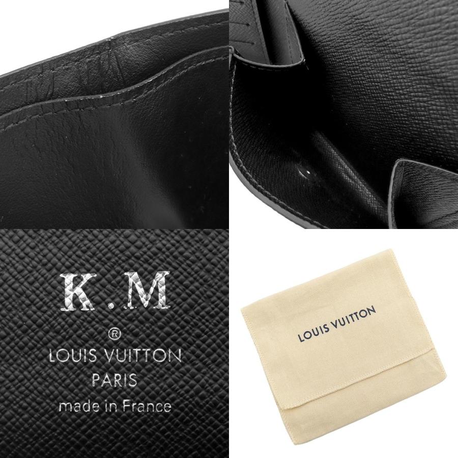 Louis Vitton エピ 黒 二つ折り財布 イニシャル ミュルティプル LOUIS VUITTON（ルイ・ヴィトン） 二つ折り財布 エピ ポルトフォイユ