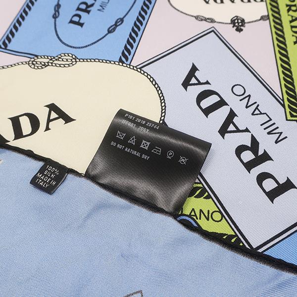 PRADA（プラダ） スカーフ プリントシルクツイル スカーフ 90 シルク