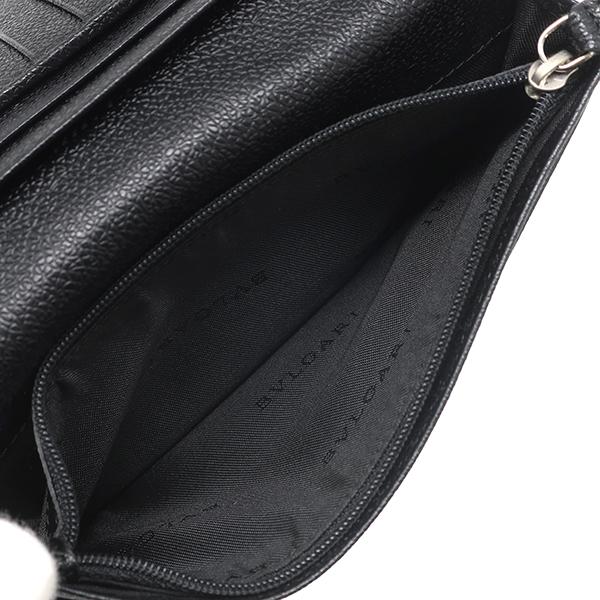 BVLGARI（ブルガリ） 長財布 ミレリゲ PVC ブラック ブラック 黒 二 