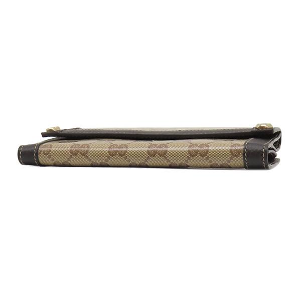 GUCCI グッチ GGクリスタル Wホック 長財布 ブラウン GUCCI（グッチ） 長財布 GGクリスタル Wホック ロングウォレット PVC