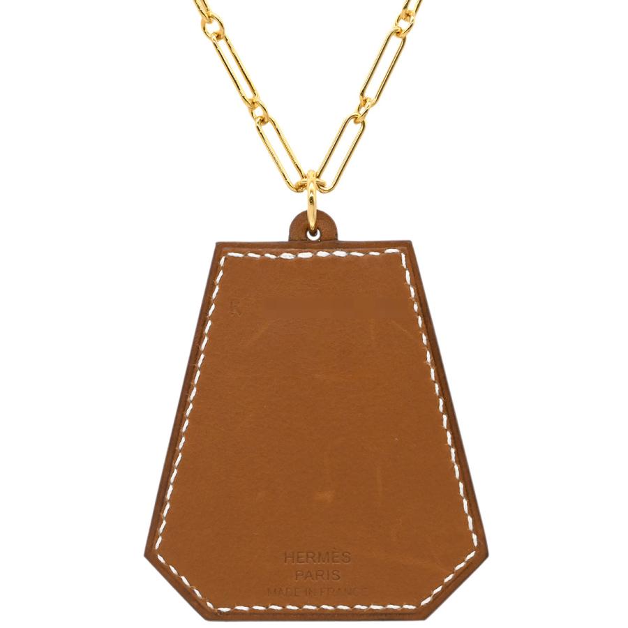 HERMES（エルメス） ネックレス クロシェット エリタージュ レザー