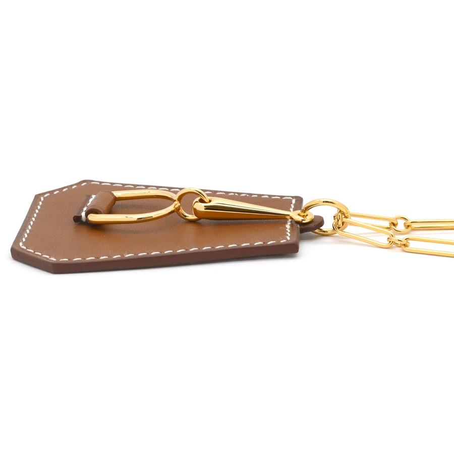 HERMES（エルメス） ネックレス クロシェット エリタージュ レザー