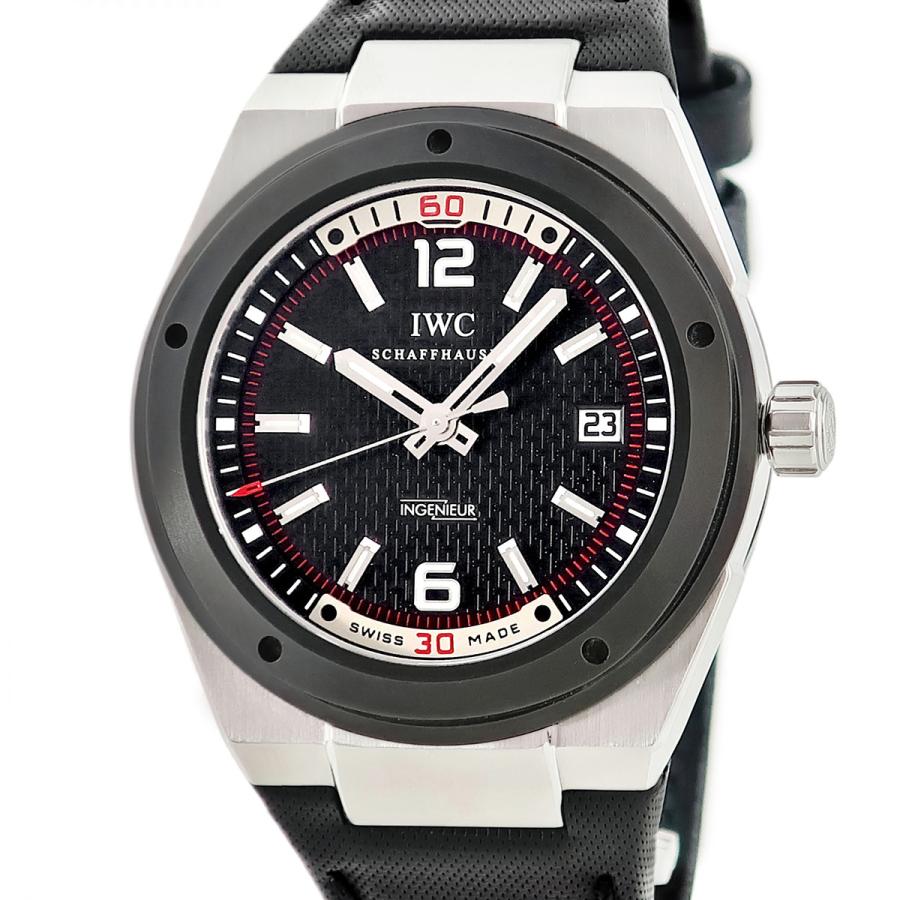 IWC インヂュニア オートマティック IW323401 ブラック デイト シースルーバック 自動巻き メンズ 腕時計 インヂュニア 【3年保証】 IWC オートマティック IW323401 ブラック