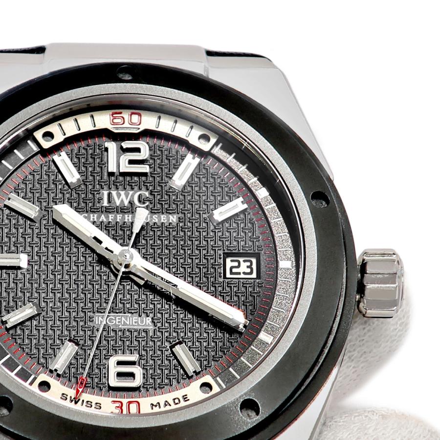 IWC インヂュニア オートマティック IW323401 ブラック デイト シースルーバック 自動巻き メンズ 腕時計 インヂュニア 【3年保証】 IWC オートマティック IW323401 ブラック