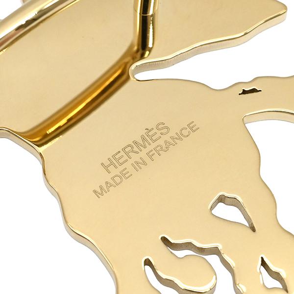 HERMES（エルメス） スカーフリング ぺガス・グラヴェ GP ゴールド