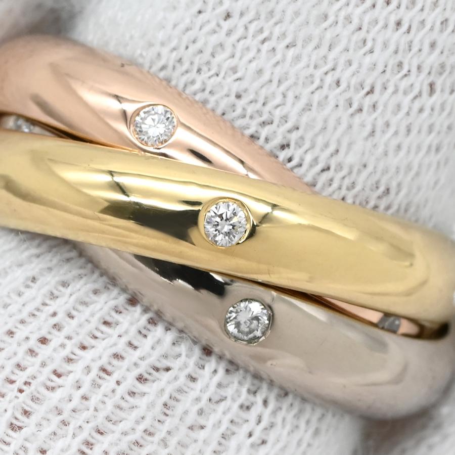 TRINITY（Cartier） カルティエ リング 指輪 トリニティ MM 15Pダイヤ