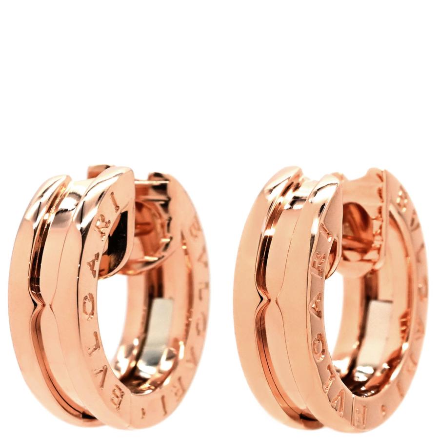 BVLGARI ローズゴールド フープピアス ビー・ゼロワン ブルガリ ピアス ビーゼロワン B-zero1 スモール