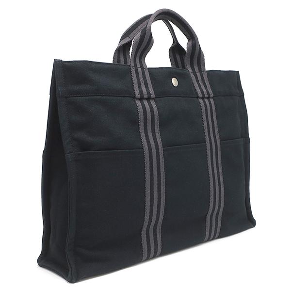 HERMES　エルメス　フールトゥ　MM　トートバッグ　黒 HERMES（エルメス） トートバッグ フールトゥ フールトゥ MM