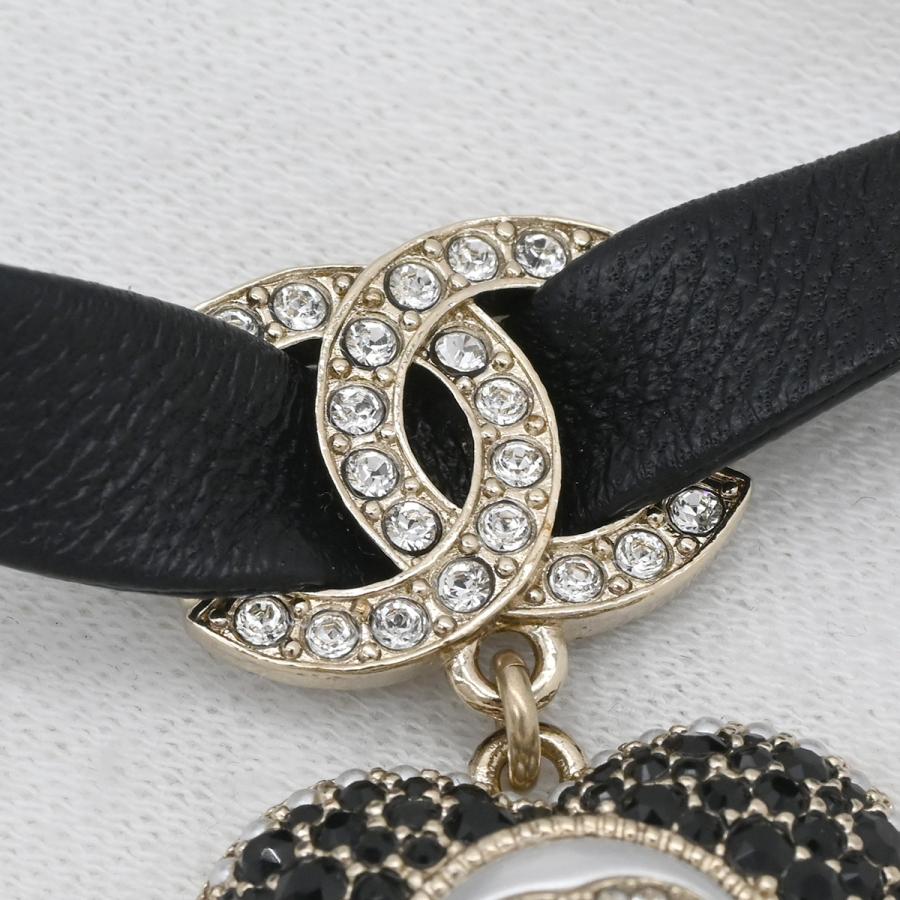 CHANEL（シャネル） ネックレス ココマーク ハート レザーチョーカー 
