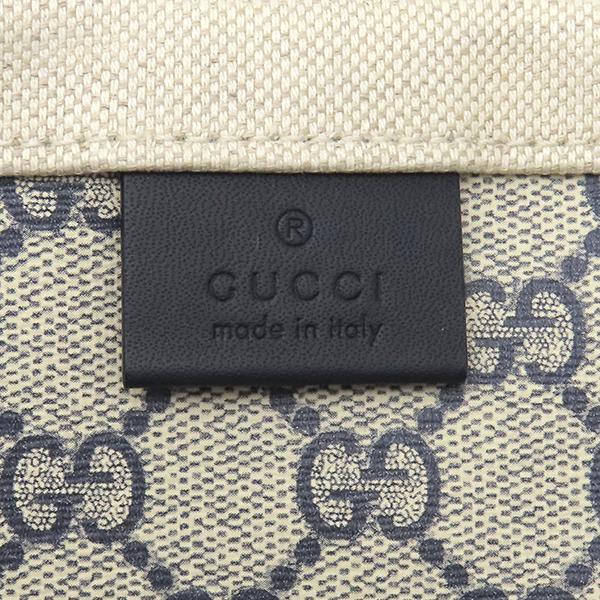 GUCCI（グッチ） トートバッグ ロゴ プリント キャンバス ベージュ