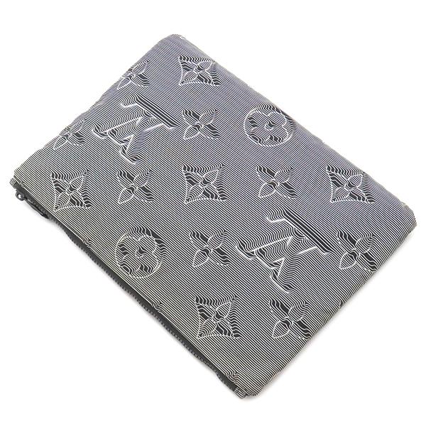 ルイヴィトン Louis Vuitton セカンドバッグ ポシェット リバーシブル ナイロン レザー ブラック系×レインボー マットブラック金具 クラッチ ポーチ M68777 FH4149【中古】 LOUIS VUITTON（ルイ・ヴィトン） セカンドバッグ ポシェット