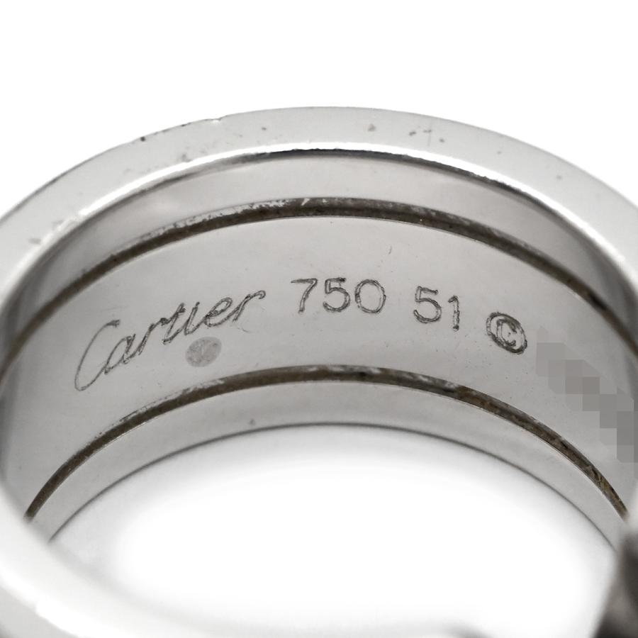 C DE CARTIER カルティエ リング 指輪 C2リング シルバー ホワイト