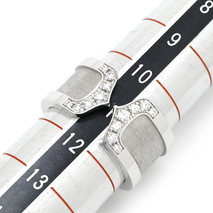 C DE CARTIER カルティエ リング 指輪 C2リング シルバー ホワイト