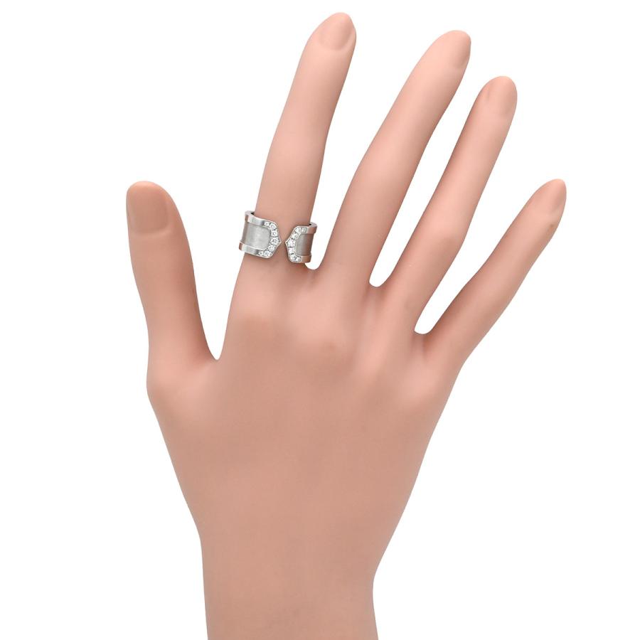 C DE CARTIER カルティエ リング 指輪 C2リング シルバー ホワイト