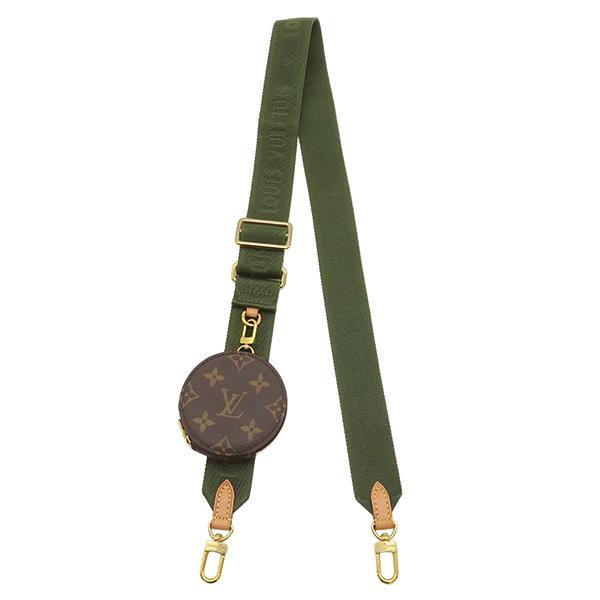 【美品】ルイヴィトン ショルダーストラップ ケース モノグラム カーキ LOUIS VUITTON（ルイ・ヴィトン） ショルダーストラップ モノグラム