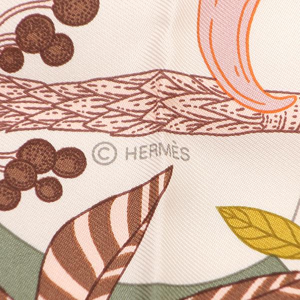 HERMES（エルメス） スカーフ カレ カレ90 シルク マルチカラー カーキ