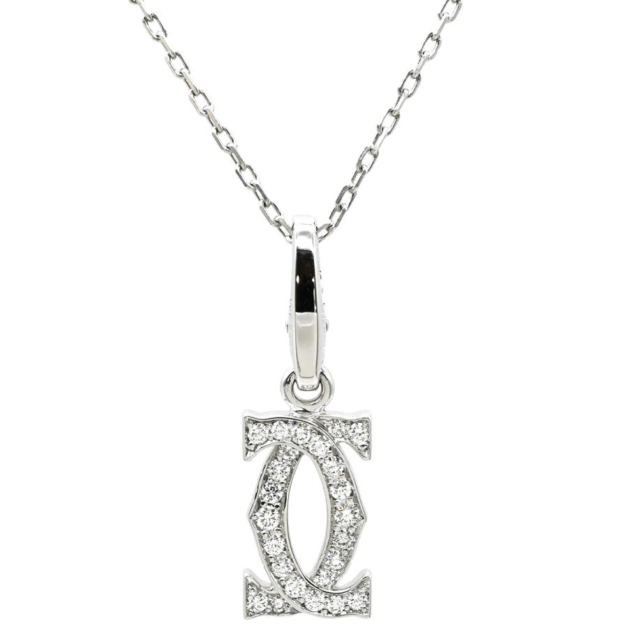 Cartier（カルティエ） ネックレス 2C ダイヤ チャーム ネックレス 