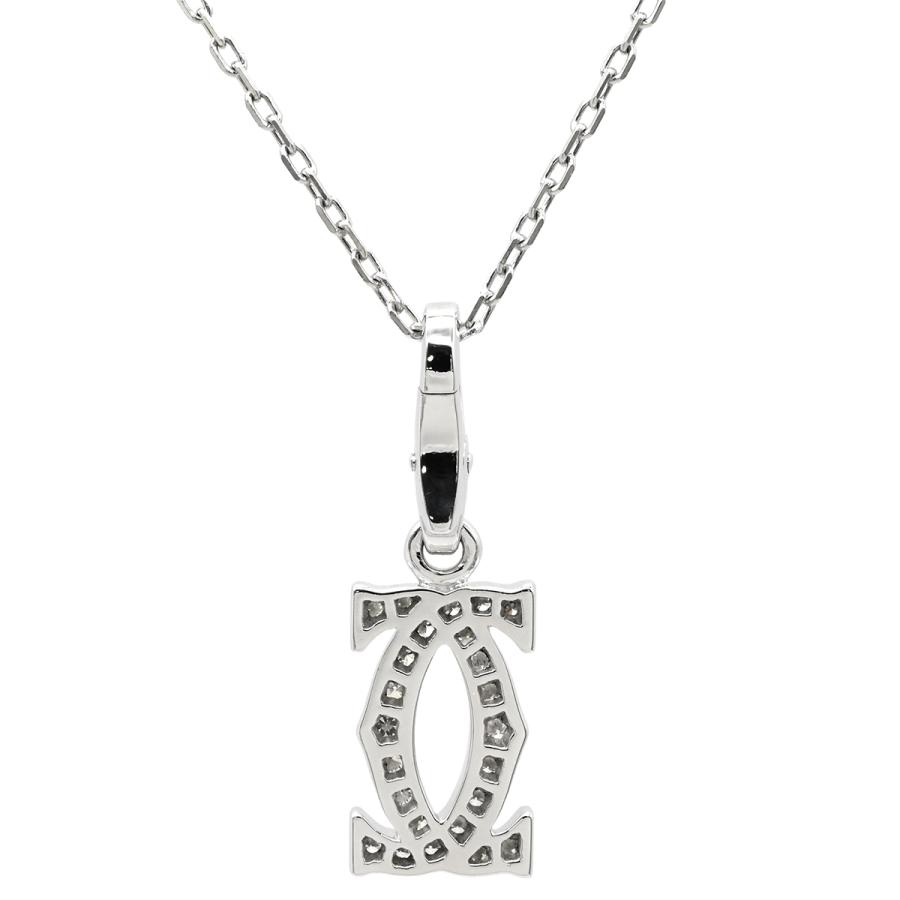 Cartier（カルティエ） ネックレス 2C ダイヤ チャーム ネックレス