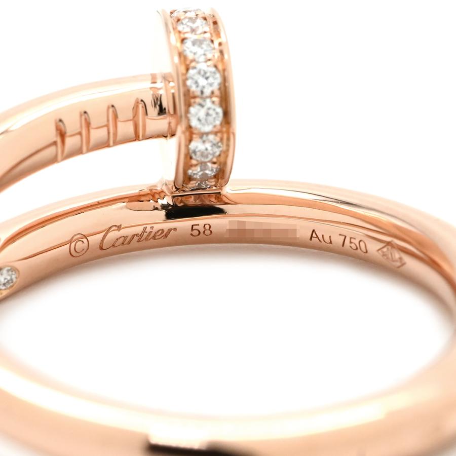 Cartier ジュストアンクル　リング　18K PG 53号　国内正規品 Cartier（カルティエ） リング 指輪 ジュストアンクル ジュスト